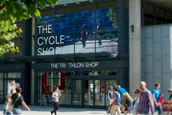 屋外から見た場合