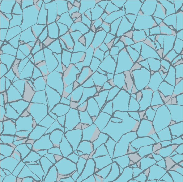 クラッシュガラス（アクアブルー）